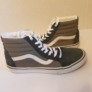 Vans High Top Sneakers Green Suede 10.5